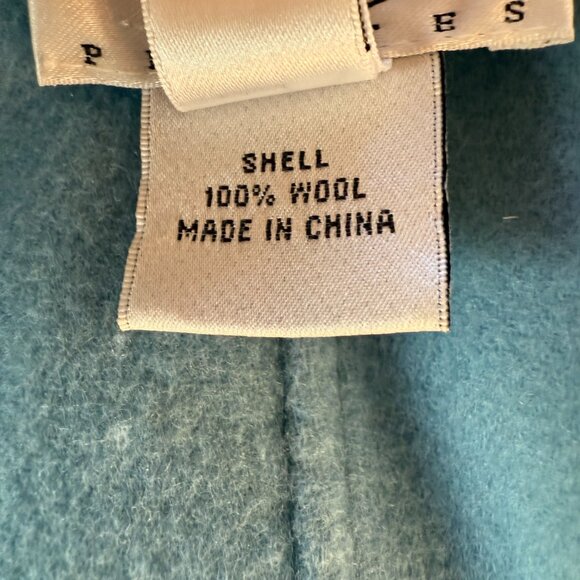 Talbots Petites wool collared long sleeve open cardigan sweater jacket P4 - Picture 7 of 10